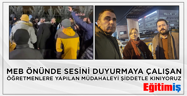 HAKKINI ARAYAN ÖĞRETMENLERE YAPILAN MUAMELEYİ KINIYORUZ...
