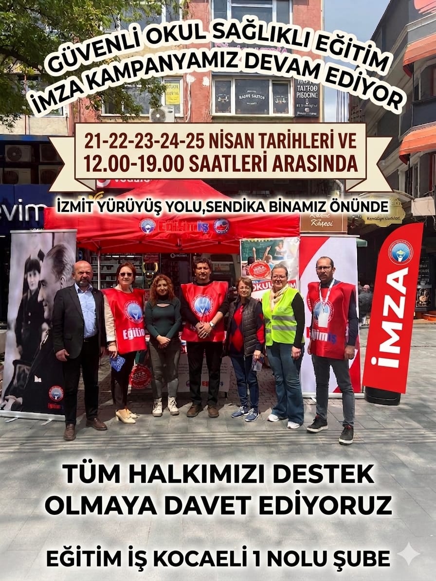 Güvenli Okul, Sağlıklı Eğitim İstiyoruz İmza Kampanyası